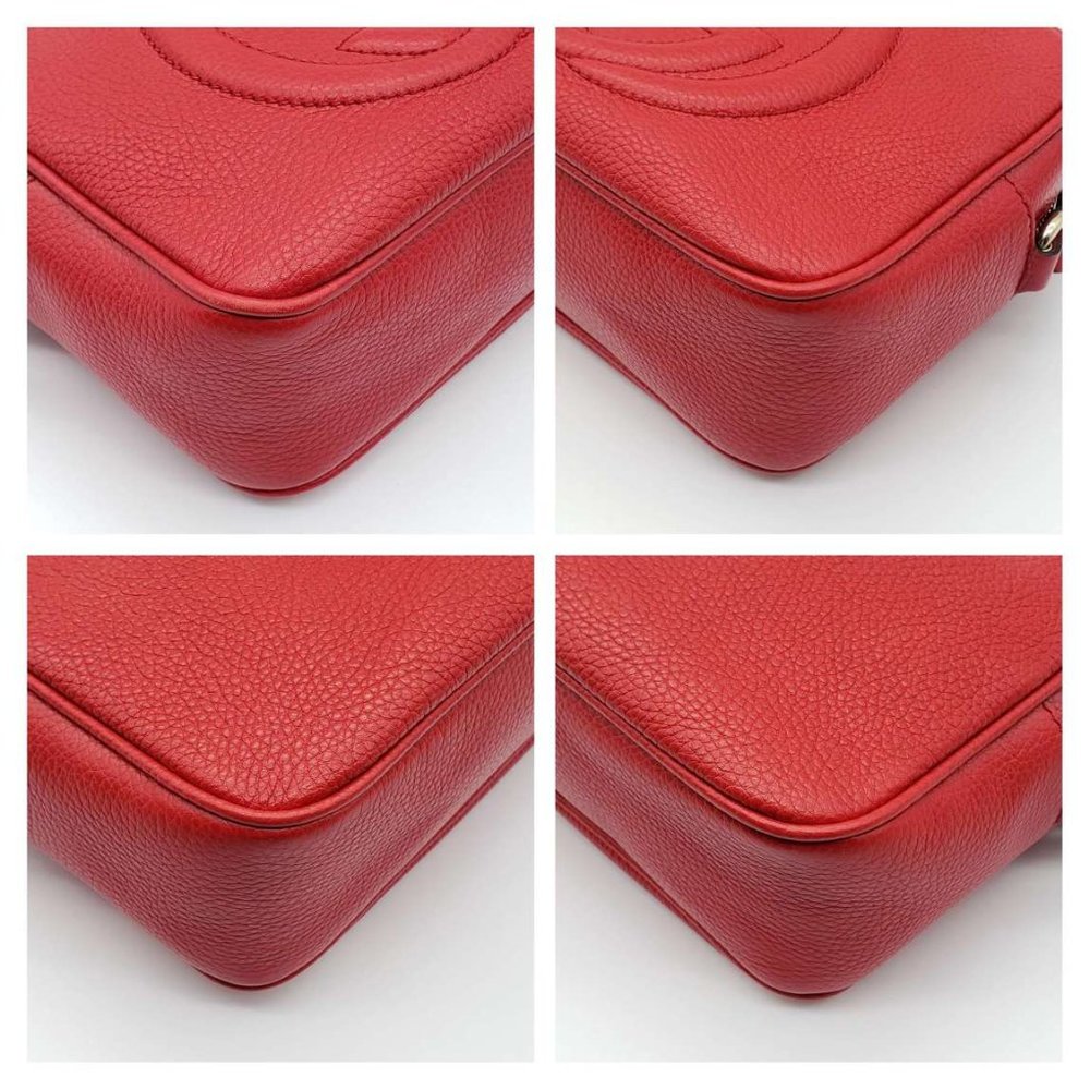 100% Authentic Gucci GG Soho Disco Camera Red Crossbody Bag - Picture 9 of 14